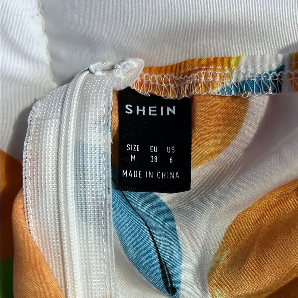 SHEIN Dress with oranges 🍊🤍 - Picture 3 of 3